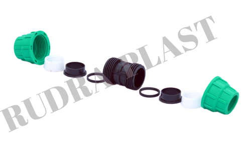 Rudra Plast 20 Mm To 110mm HDPE Compression Coupler, Pipe Fittings