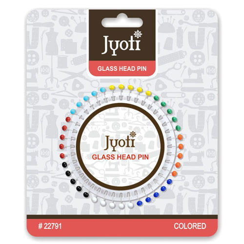 Jyoti Glass Head Pin, Packaging Type: Box