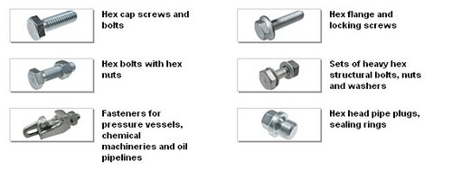 Hex-Cap Screws and Flange Bolt