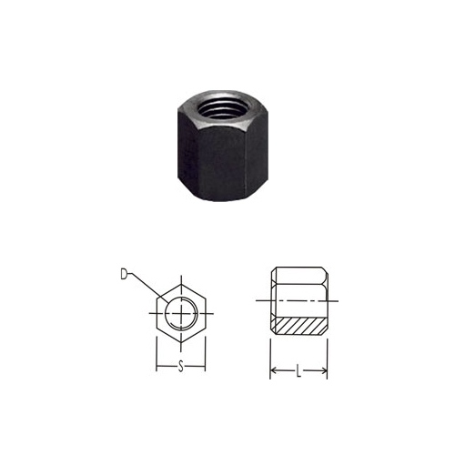 High Tensile Steel Hexagonal Hex Extra Long Nut