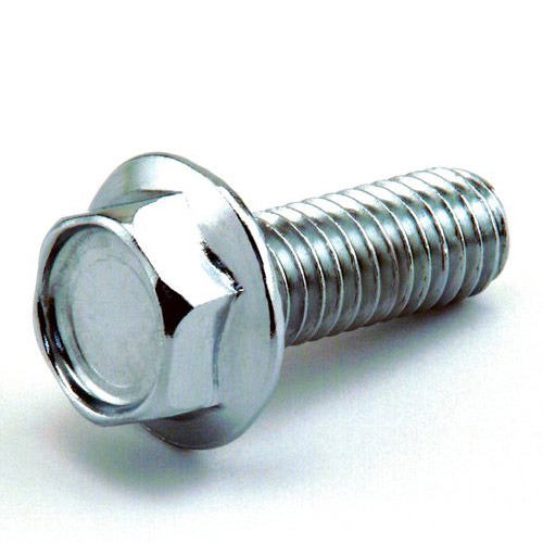 Polished Stainless Steel Hex Flange Bolts, Packaging Type: Box