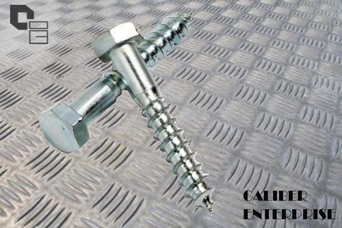 Caliber Hexagonal Hex Leg Screw, Packaging Type: Carton Box