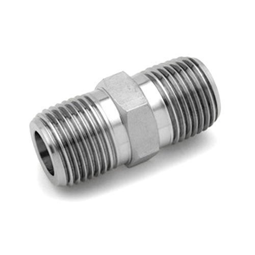 Stainless Steel Threaded Hex Nipple