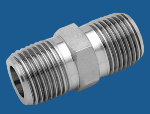 Stainless Steel Hex Nipple, Size: 3/4 inch, for Hydraulic Pipe