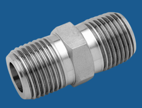 Carbon Steel, Stainless Steel Threaded Hex Nipple