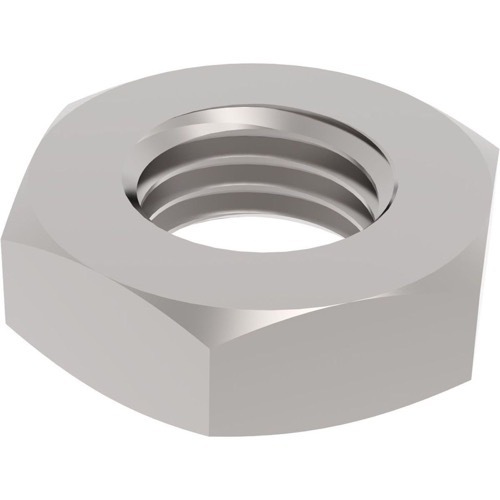 Round Stainless Steel Hexagon Thin Nuts, Size: M3-m16