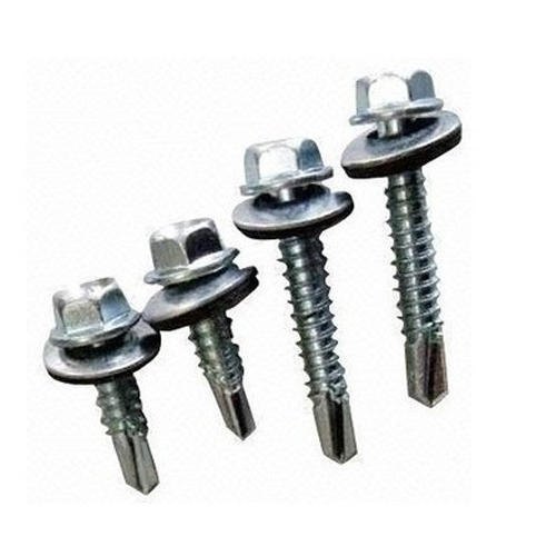 Mild Steel Hexagonal Head Self Drilled Screws, Size: 4.8mm X 20mm