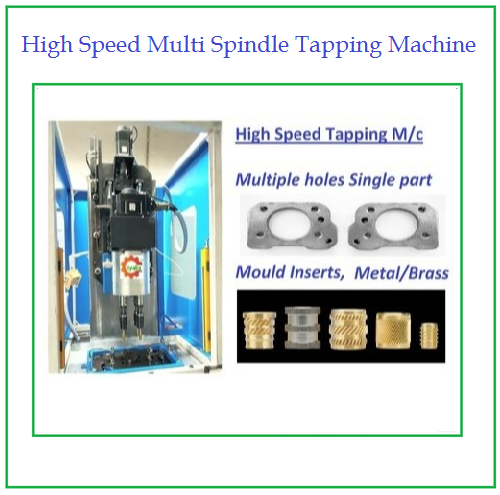 Automatic High Speed Multi Spindle Tapping Machine, 3KW, Capacity: M-12