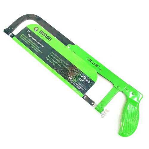 High Tension Hacksaw Ergonomic Design Durable Quality Steel Flat Iron Coating Two Handled Operation