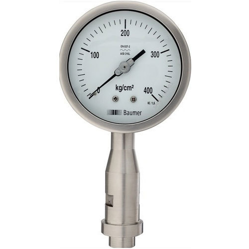 4 inch / 100 mm Homogenizer Pressure Gauge, 0 to 250 bar(0 to 5000 psi)