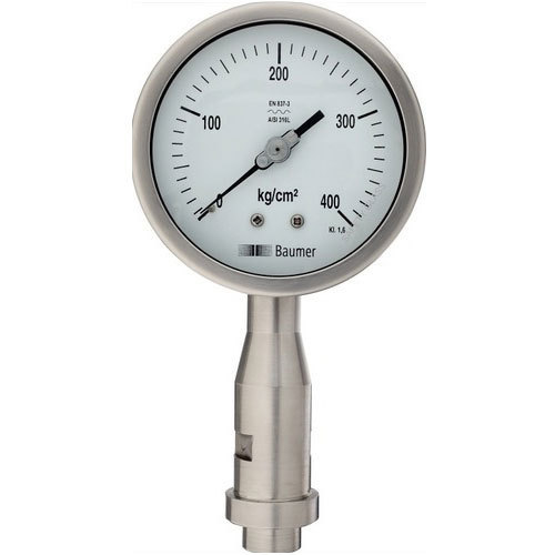 Steel Bottom Connection Homogenizer Pressure Gauge, Model Name/Number: Az