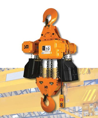 yellow Steel Hook type Hoist, Size/Capacity: 2 Ton