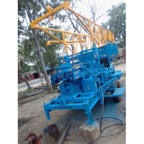 Tubewell Boring Machine Cast Iron Horizontal Bore Well Drilling Machine, Automation Grade: Semi-Automatic