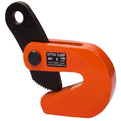 Steel ORANGE Horizontal Plate Lifting Clamps, For Industrial