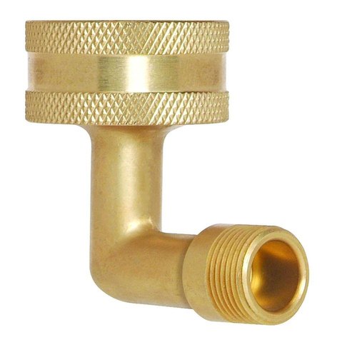 Brass L Hose Swivel Elbow, for Hydraulic Pipe, Size: 3/4 inch
