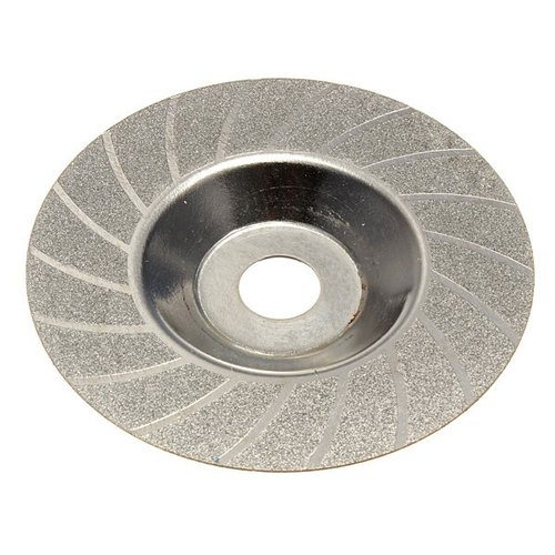 Gray Mild Steel Diamond Bowl Shaped Cutting Disc, Round