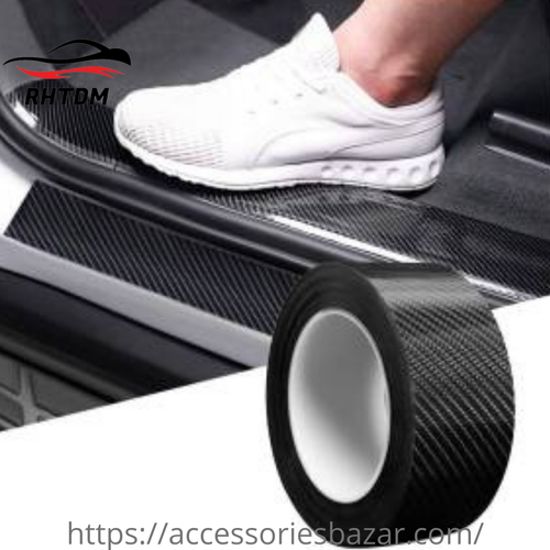 Black And White Silicone Anti-Scratch Carbon Tape