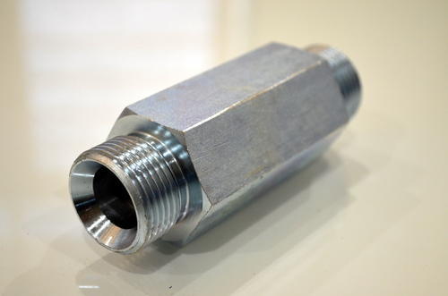 Mild Steel BSP Hex Adaptor Long Male