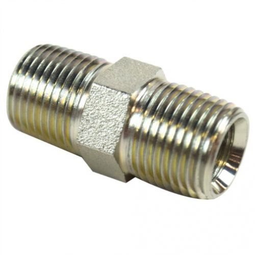 ATAUFF Silver Hydraulic Hex Nipple, for Hydraulic Pipe