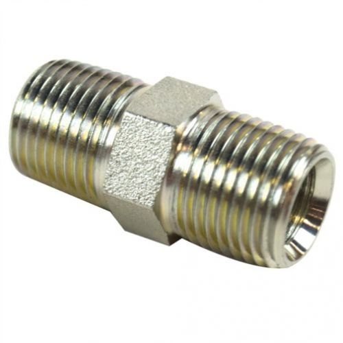 Mild Steel Threaded Hydraulic Hex Nipple, Size: 2 inch-3 inch