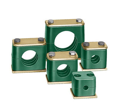 Green Hydraulic Pipe Clamps, Heavy Duty