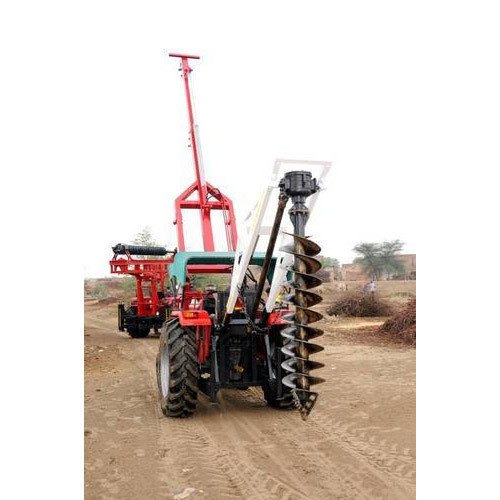 Hot Selling High Quality Hydraulic Earth Auger, For Pole Hole, Capacity: 10 Feet