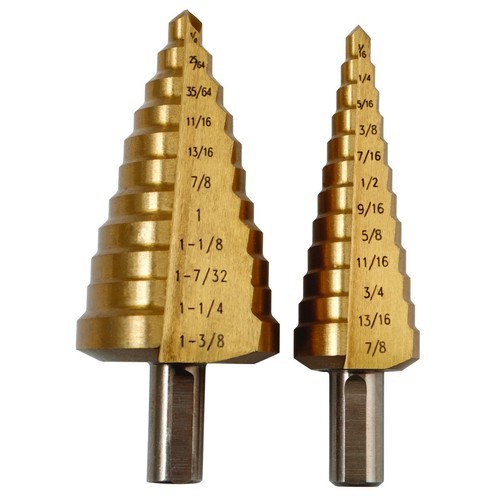 High Speed Steel HSS Step Drill Set, For Metal Drilling, Size: 4-12mm