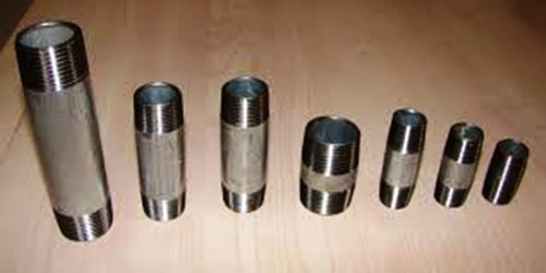 SS Threaded Barrel Nipple, For Chemical Handling Pipe