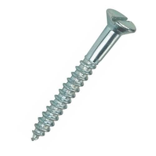 Mild Steel Wood Screw, Chrome Polish