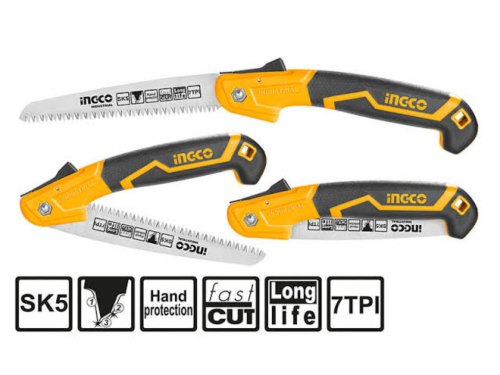 Hss Mild Steel Ingco Folding Hand Saw, Model Name/Number: Ingcofs, Size: 7 Inch