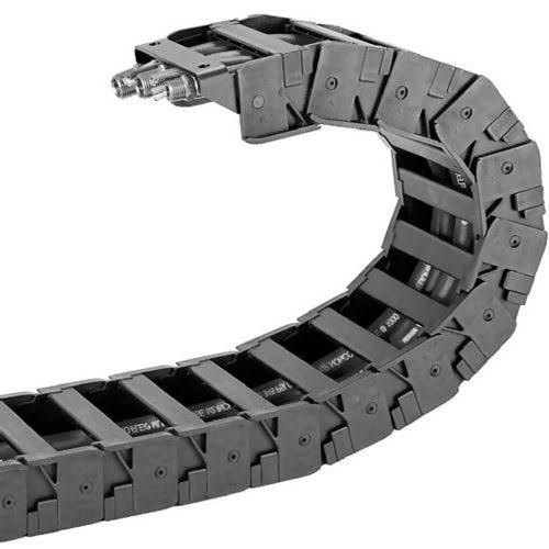 Black Steel Cable Drag Chain, 50mm-750mm