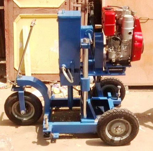 Diamond Core Cutting Machine With Advance Petrol Engine, Capacity: 5 Hp