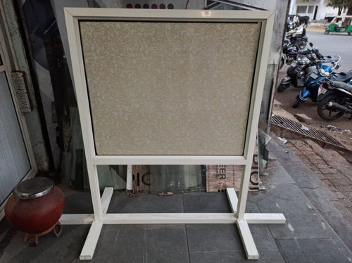 Aluminium Notice Board Stand, Size: 4x5 Feet