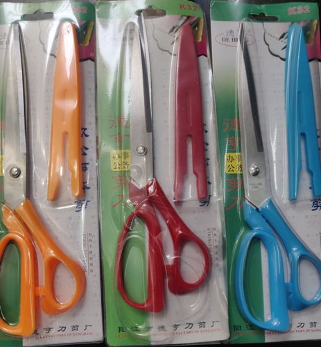 Standard Plastic Multipurpose Scissor, For Office, Size: 9