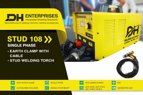 Manual Drawn Arc Stud Welder, Model Name/Number: DHSTUD108, Capacity: 6mm Bolt