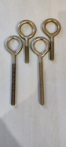 Silver Mild Steel Ms Eye Bolt, For Industrial