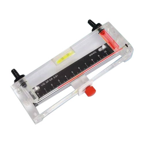 Acrylic Incline Manometer, 0 to 28 m Bar