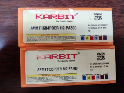 Karbit OKE PVD Indexable Carbide Inserts, For CNC Machine