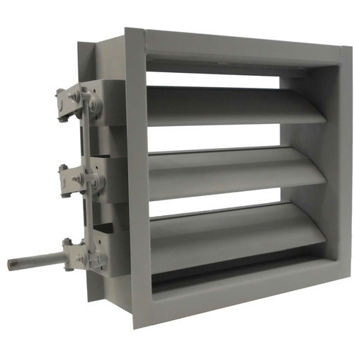 Galvanized Steel (gi) Industrial Damper, for Fire Control, Shape: Rectangular