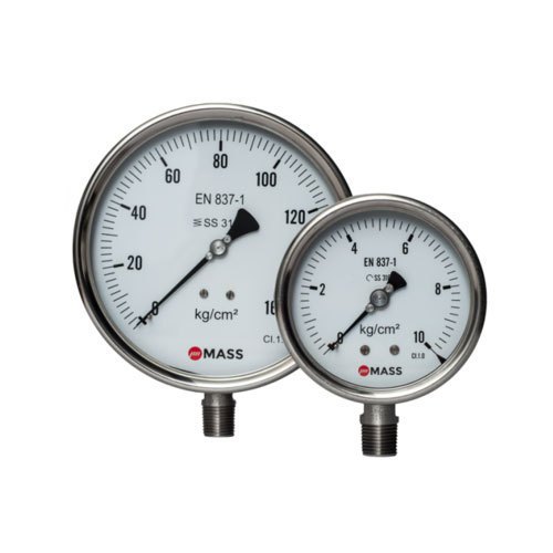 4 inch / 100 mm Weather Proof Pressure Gauge, For Process Industries