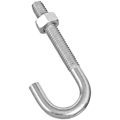 Plain Round J Bolts for Construction, Size: M6 To M100