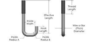 Gi Coated Round J Hook Square Bend, 200, Size: 6mm-25mm