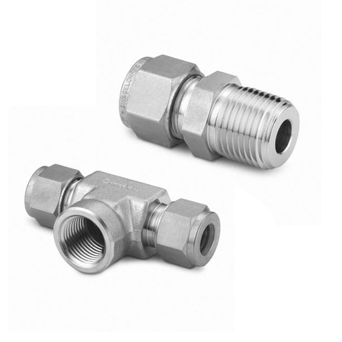 KE SS Silver Color Fittings and Tube Adapters, Size: 1/2 inch