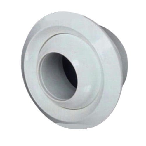White Aluminum Eyeball Jet Nozzle, Shape: Circular/Round