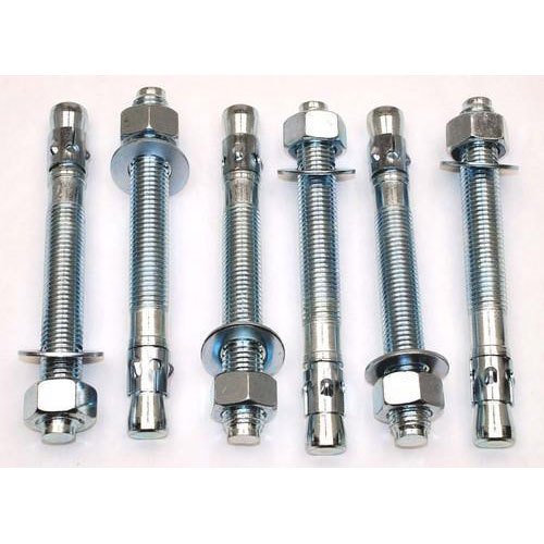 GI Straight Concrete Wedge Anchor Bolt, Thickness: 6mm To 20mm, Size: M6 To M20