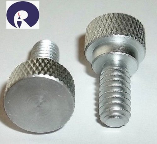 Silver Aluminum Knurling Screw, For Electric Part Industries, Polished