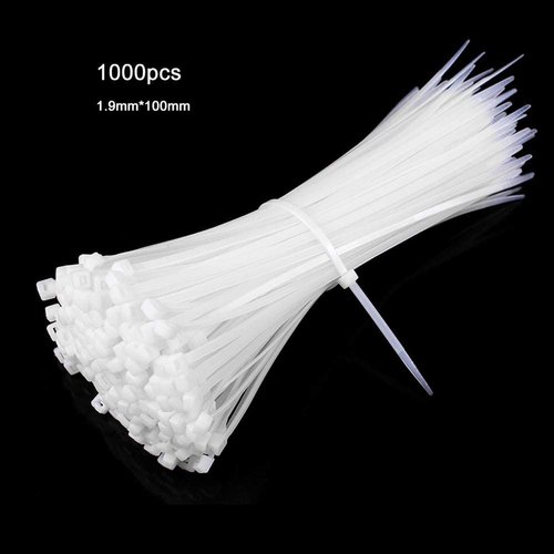 Natural Natural/White Nylon Cable Tie 100 mm x 2 mm 4, Packaging Size: Pkt