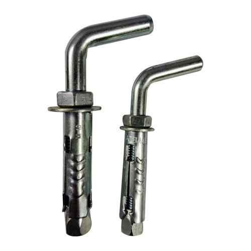 Silver Mild Steel L Hook Fastener (For Geysers), for Construction, 50