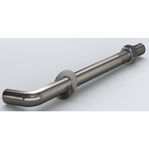 Polished Round Stainless Steel J Foundation Bolt, For Industrial
