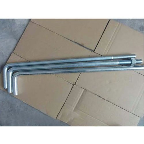 L Type MS Foundation Bolt, Size: 10 To 24mm